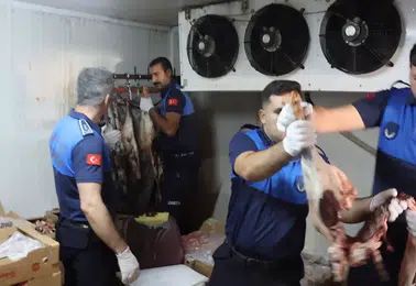 Şanlıurfa'da kasap denetiminde 315 kilo sağlıksız et yakalandı