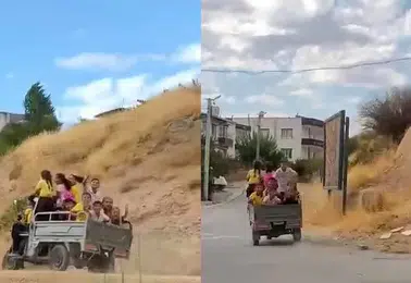 Siirt Baykan'da öğrencilerin tehlikeli okul yolculuğu