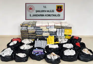 Şanlıurfa'da jandarma ekiplerinden büyük kaçakçılık operasyonu