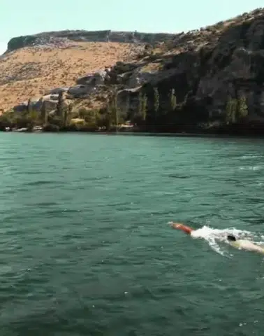 Halfeti’nin su altındaki izleri DERİNGÖZ’ün kamerasında