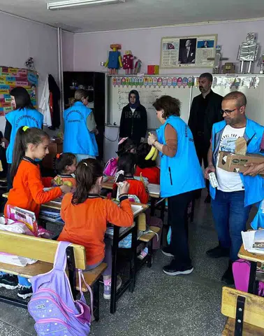 Çüngüşlü öğrenciler Dünya Gıda Gününde sağlıklı beslenme ile buluştu