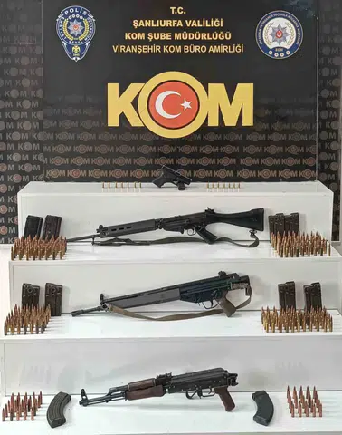 Şanlıurfa'da silah operasyonu Cephanelik gibi evden 3 uzun namlulu çıktı