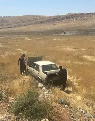 Mardin'de otomobil devrildi, sürücü hastaneye kaldırıldı