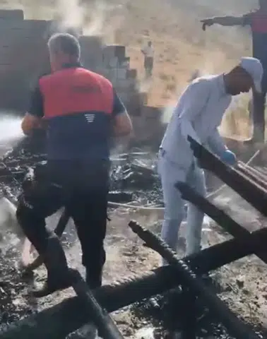Hakkari'de yangın Ev küle döndü
