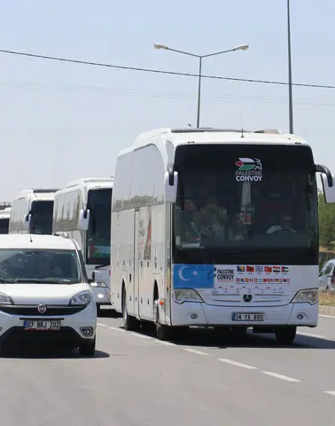 Avrupa'dan Yola Çıkan Filistin Konvoyu Diyarbakır'a Ulaştı