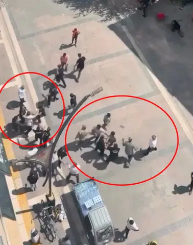Kızıltepe meydanında borç yüzünden tekmeli yumruklu kavga çıktı