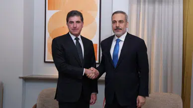 Neçirvan Barzani ile Hakan Fidan görüştü