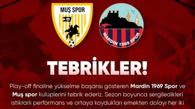 Amedspor’dan Mardin 1969 Spor ve Muşspor’a tebrik mesajı