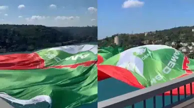 Amedspor bayrağı Boğaz'da dalgalandı, bazı isimleri rahatsız etti