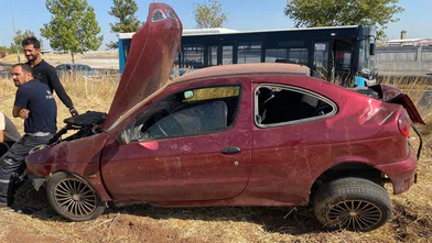 Diyarbakır’da kontrolden çıkan araç takla attı: 1 yaralı