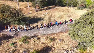 Muşlu doğaseverler Dünya Yürüyüş Günü için on kilometrelik rotaya çıktı