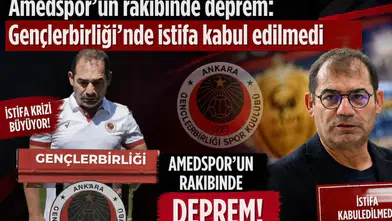 Amedspor'un rakibinde deprem: Gençlerbirliği'nde istifa kabul edilmedi