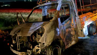 Şırnak'ta seyir halindeki kamyonet küle döndü