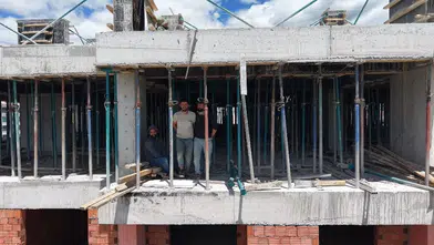 Tunceli’de bayram coşkusu inşaat işçilerine de bulaştı