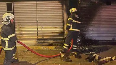 Siirt'te bir marketi yangın kül etti