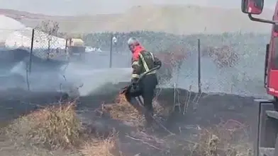 Bingöl Genç ilçesindeki bahçe yangını ekiplerin müdahalesiyle kısa sürede söndürüldü