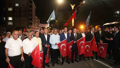 Ahlat'ta Malazgirt Zaferi'nin 955. yılı için meşaleli yürüyüş