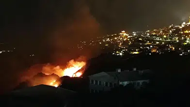 Mardin Kalesi eteklerinde örtü yangını paniği
