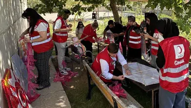 Cizreli öğrenciler Gazze için gökyüzünü uçurtmalarla donattı