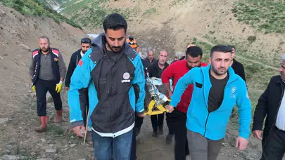 Yüksekova dağlarında 6 saatlik yaşam mücadelesi