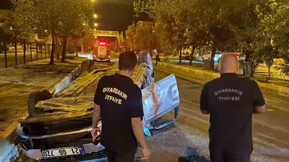 Ergani yolunda direksiyon hakimiyetini kaybeden sürücü ağır yaralandı