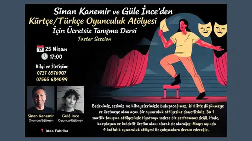 Londra’da dikkat çeken atölye! Türkçe-Kürtçe oyunculuk eğitimi başlıyor