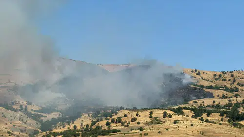 Çüngüş kırsalında alevler yükseliyor
