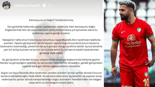 Amedsporlu Çekdar Orhan'dan ayrılık sürecine açıklama: "Ek ücret talep etmedim"