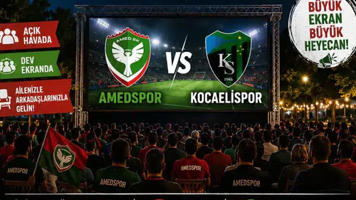 Diyarbakır'da belediyeden Amedspor taraftarlarına jest! Maç dev ekranda izlenecek