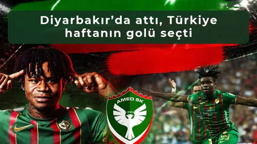 Diyarbakır’da attı, Türkiye haftanın golü seçti