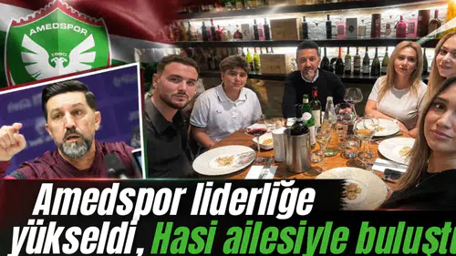 Amedspor liderliğe yükseldi, Hasi ailesiyle buluştu
