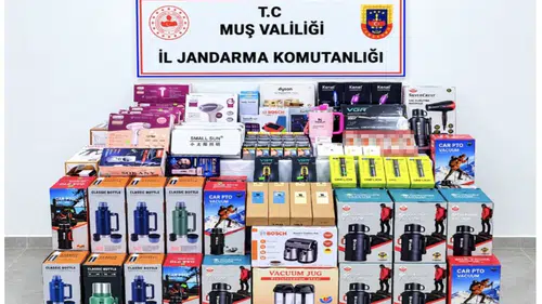 Muş merkezli operasyonda 700 bin liralık kaçak ürün yakalandı