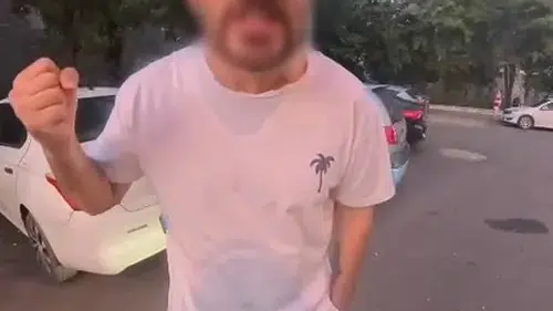 Diyarbakır sokaklarında ters yön tartışması kask kamerasına yansıdı