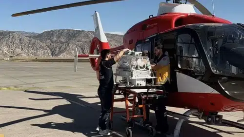 Silopi'de tedavi gören bebek için hava ambulansı seferberliği