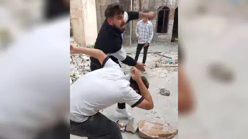 Şanlıurfa'da metruk binada dehşet anları kameraya yansıdı