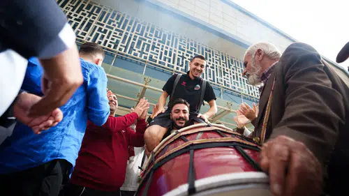 Mardin 1969 Spor taraftarlardan görkemli karşılama