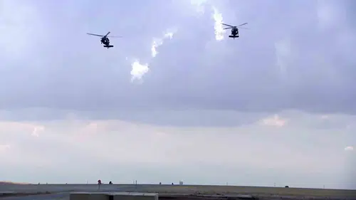 Şanlıurfa semalarında helikopterlerle Harmandalı ve Zeybek gösterisi