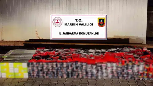 Mardin genelinde düzenlenen operasyonda 5 milyon liralık kaçak ürün yakalandı