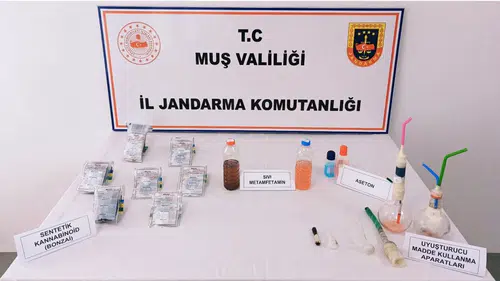 Muş merkezli uyuşturucu operasyonunda bir kişi cezaevine gönderildi