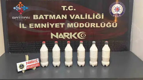 Batman girişinde durdurulan araçtan 5 kilo metamfetamin çıktı