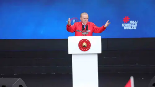 Cumhurbaşkanı Erdoğan Şanlıurfa'da Teknofest Gençleriyle Bir Araya Geldi