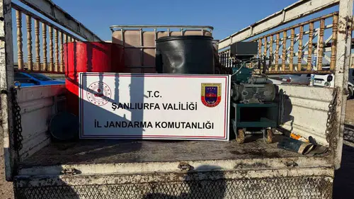 Viranşehir'de jandarmadan kaçak akaryakıt operasyonu