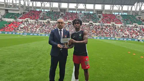Amedsporlu Gift Orban eylül ayının golü ödülünü aldı