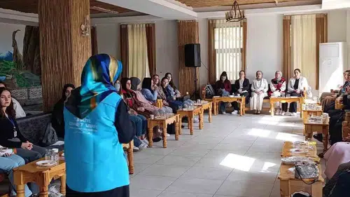 Şırnak'ta kadına yönelik şiddetle mücadele için mahalle buluşması düzenlendi