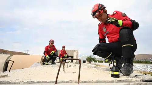 Elazığ polis ekipleri zorlu kurtarma tatbikatıyla hazır bekliyor