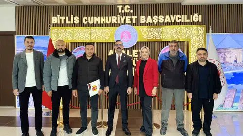 Bitlis Gazeteciler Cemiyeti Başsavcı Kandemir ile bir araya geldi