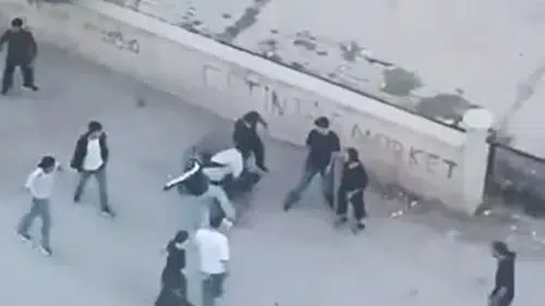 Elazığ sokaklarında şiddet dolu anlar kameraya yansıdı