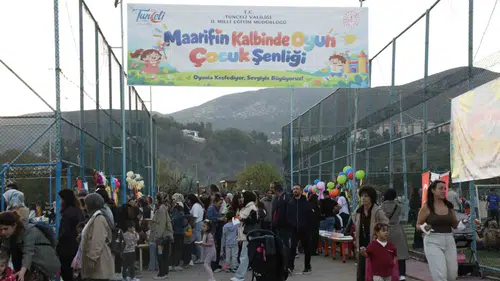 Tunceli Mameki Parkı çocukların neşeli kahkahalarıyla şenlendi