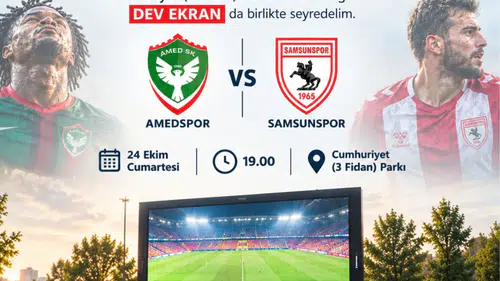 Samsunspor Amedspor maçı için dev ekran kuruluyor: Ceylanpınar Belediyesi'nden davet var