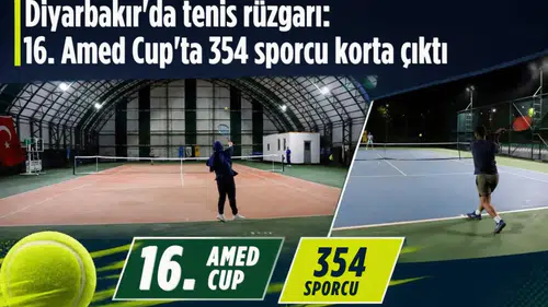 Diyarbakır'da tenis rüzgarı: 16. Amed Cup'ta 354 sporcu korta çıktı